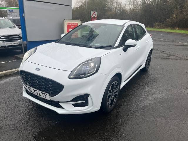 Ford Puma 1.0 EcoBoost Hybrid mHEV ST-Line 5dr Hatchback Petrol Frozen White