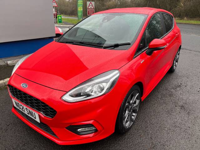 Ford Fiesta 1.0 EcoBoost Hybrid mHEV 155 ST-Line Edition 5dr Hatchback Petrol Race Red